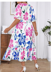 Casual Loose Fit A-Line Floral Print Dress For Women Carousel 1