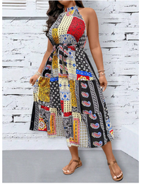 Plus Size Sleeveless Women's Fashion Summer Dress Carousel 2