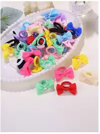 5/30/60pcs Girls' Elastic Hair Ties  Carousel 4