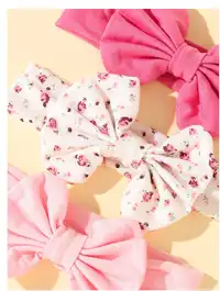 3pcs Baby Bow Hair Accessories, Suitable For Daily Wear Carousel 2