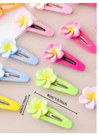 20pcs Girls Daisy Hair Clips, Colorful Side Bangs Hair Clips For Kids