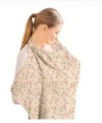 1 Pc Nursing Cover For Breastfeeding, Outdoor Nursing Scarf Carousel 1