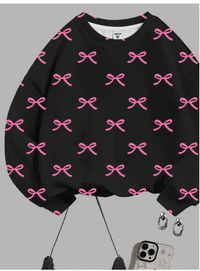 2pcs/Set Tween Girls Y2K Letter Graphic Loose Pullover Sweatshirt And Flared Pants Casual Outfit Carousel 2