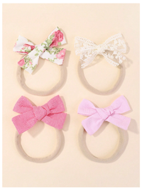 5pcs Baby Bow Decor Hair Band