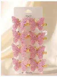 8pcs Elegant 3D Butterfly Hair Clips