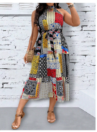Plus Size Sleeveless Women's Fashion Summer Dress Carousel 5