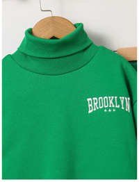 2pcs Young Boy Casual Korean Style Letter Embroidered Knitted Long Sleeve Sweater And Jogger Carousel 2