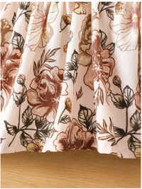  Young Girl Floral Print Ruffle Trim Peplum Blouse & Leggings Carousel 5