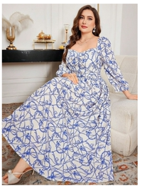Plus Size Casual Everyday Simple Fashion Dress