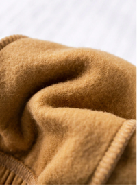 Baby Boys 2pcs Set Contrast Letter Print Soft Knit Round Neck Raglan Sleeve Jacket Baseball Coat And Elastic Cuff Pants