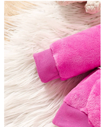 2pcs Baby Girl Hooded Letter Embroidered Long Sleeve Top And Elastic Waist Pants Casual Outfit