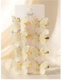 8pcs Elegant 3D Butterfly Hair Clips