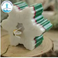 Snow flake candle