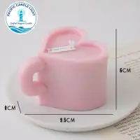 Cup Heart Candle