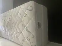 King single bed with base and mattress