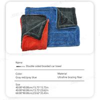 SEAMETAL 1200GSM Microfiber Car Detailing Towel | Ultra-Soft Scratch-Free | 3 Sizes | Gray, Red & Blue Carousel 4