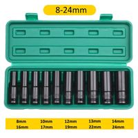 1/2" Drive Impact Socket Set | 10, 15 & 20 Piece CR-V Metric Sets Carousel 11