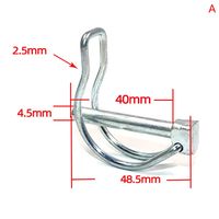 Stainless Steel Safety Pin – M4.5 / M6 / M8 Double-Line Lock Pin Carousel 9