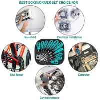10pc Magnetic Screwdriver Set – Chrome Vanadium Phillips & Flat Head with Non-Slip Handle Carousel 12