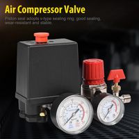 Air Compressor Pressure Switch & Control Valve Regulator with Gauges Carousel 13
