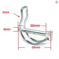 Stainless Steel Safety Pin – M4.5 / M6 / M8 Double-Line Lock Pin Carousel 10