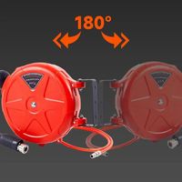 10M Auto-Rewind Air Hose Reel – Wall Mounted with Swivel Bracket & Quick Coupler Carousel 3