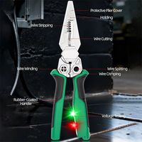 XMSJ Heavy Duty Wire Cutters & Pliers – Diagonal, Needle-Nose & Combination, Singles or 3-Piece Set Carousel 10