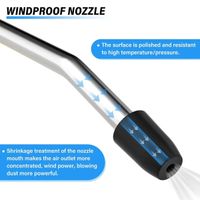 High-Flow Air Blow Gun with Angled Nozzle – Pneumatic HVLP Blower for Air Compressors Carousel 4