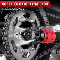 12V Cordless Ratchet Wrench | 3/8" Drive | 2x 1500mAh Batteries & 7 Sockets Included Carousel 1