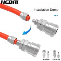 PU Spring Spiral Air Hose with Fittings – 6/9/12/15M Flexible Pneumatic Compressor Hose Carousel 8