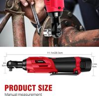 12V Cordless Ratchet Wrench | 3/8" Drive | 2x 1500mAh Batteries & 7 Sockets Included Carousel 8