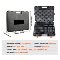 SucceBuy 65-Piece 1/2" Drive Impact Socket Set | Cr-V Steel | HRC 42-48 | Metric & Imperial Carousel 13