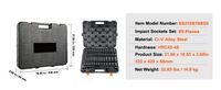 SucceBuy 65-Piece 1/2" Drive Impact Socket Set | Cr-V Steel | HRC 42-48 | Metric & Imperial Carousel 11
