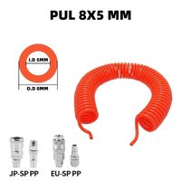 PU Spring Spiral Air Hose with Fittings – 6/9/12/15M Flexible Pneumatic Compressor Hose Carousel 27