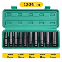 1/2" Drive Impact Socket Set | 10, 15 & 20 Piece CR-V Metric Sets Carousel 7