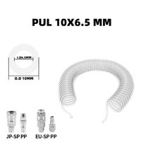PU Spring Spiral Air Hose with Fittings – 6/9/12/15M Flexible Pneumatic Compressor Hose Carousel 24
