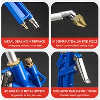 Pneumatic Cleaning & Spray Gun – High-Pressure Air & Water Dual-Purpose with Adjustable Nozzle Carousel 4