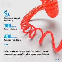 PU Spring Spiral Air Hose with Fittings – 6/9/12/15M Flexible Pneumatic Compressor Hose Carousel 11