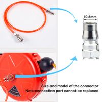 10M Auto-Rewind Air Hose Reel – Wall Mounted with Swivel Bracket & Quick Coupler Carousel 15