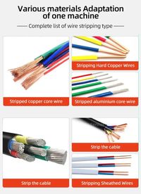 Electric Wire Stripper Machine | 60W 5-Channel Automatic Cable Stripping | 1-22mm Carousel 8