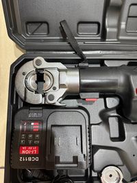 Electric Hydraulic Crimping Tool Kit | 12 Dies | 6T & 12T Models | 6AWG–800MCM Carousel 8