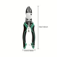 XMSJ Heavy Duty Wire Cutters & Pliers – Diagonal, Needle-Nose & Combination, Singles or 3-Piece Set Carousel 9