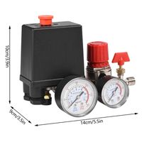 Air Compressor Pressure Switch & Control Valve Regulator with Gauges Carousel 5