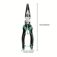 XMSJ Heavy Duty Wire Cutters & Pliers – Diagonal, Needle-Nose & Combination, Singles or 3-Piece Set Carousel 7
