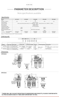 Pneumatic Filter Regulator Lubricator Combo | AFC/BFC 2000–4000 Series Carousel 7