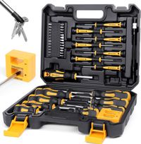 Amartisan 43-Piece Magnetic Screwdriver Set – CR-V Steel with Case, Bits & Magnetizer